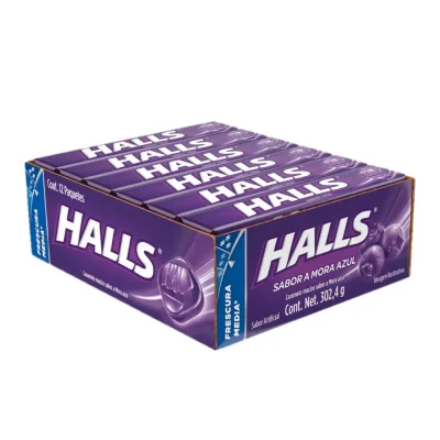 Halls Cuadreta Mora Azul