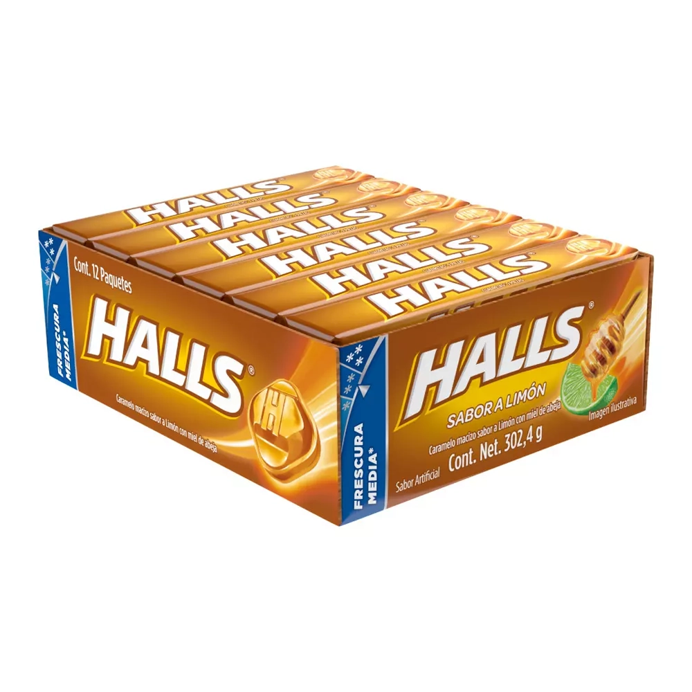 Halls Cuadretas Miel 1 Halls Cuadretas Miel