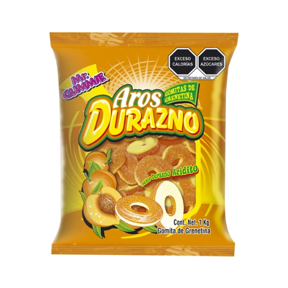 Mr Gummie Goma Aros Durazno