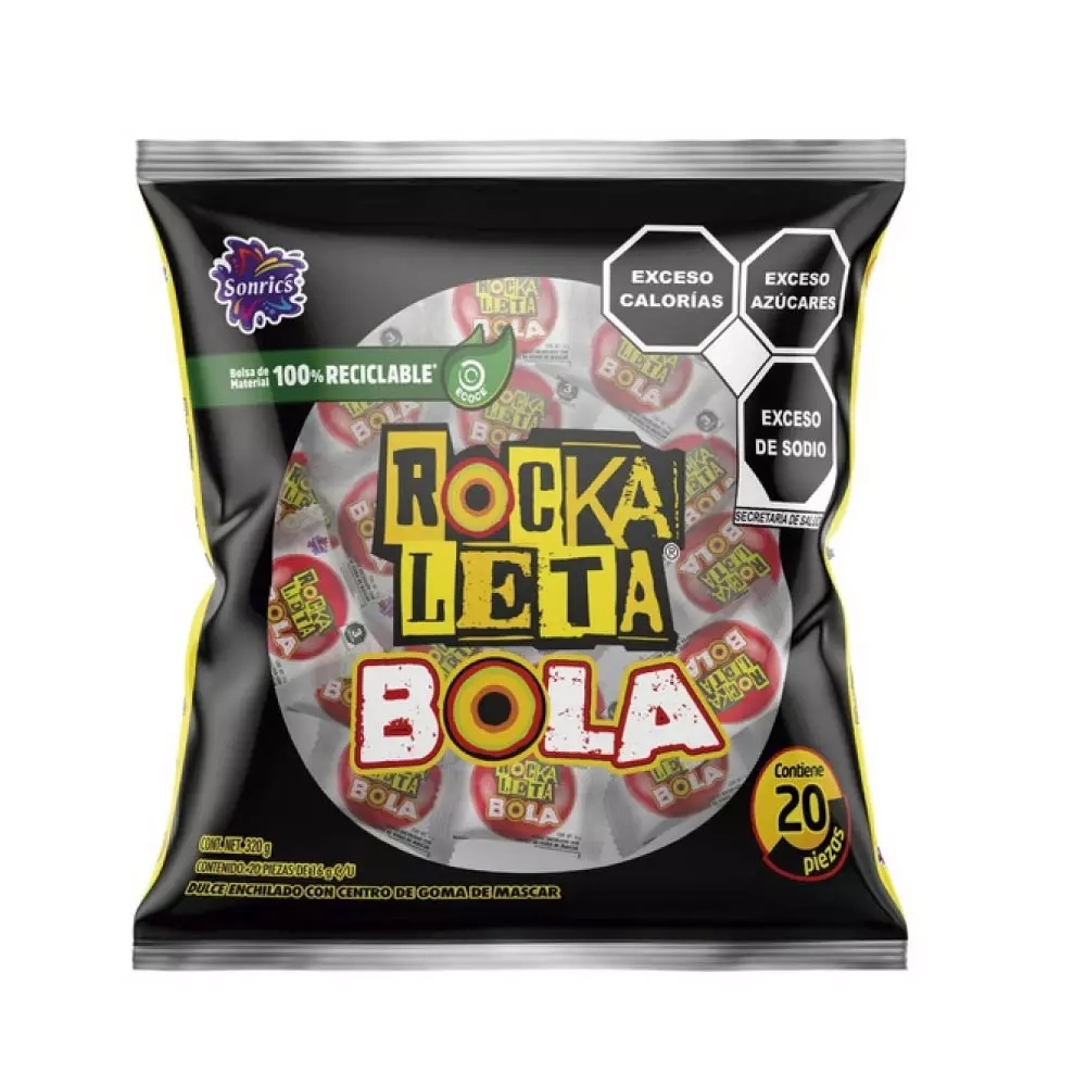 Rockaleta Paleta Enchilada 1 Rocka Bola Chicle