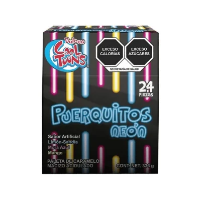 Toons Paleta Puerquitos Neon